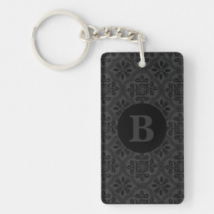 Porte-clés Monogramme GS Thistle Damask