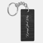 Porte-clés monogramme initial mignon Abstrait moderne (Devant gauche)