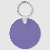 Porte-clés Monogramme Initial Violet Élégant (Verso)