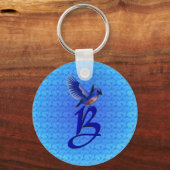 Porte-clés Monogramme initiale B Bluebird (Recto)