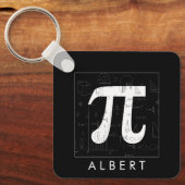 Porte-clés Monogramme mathématique - Symbole Pi (Recto)