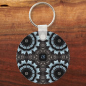 Porte-clés monogramme médiéval de kaléidoscope (Recto)