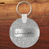 Porte-clés Monogramme métallique à bille de Parties scintilla (Verso)