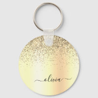 Monogramme métallisé pailleté or Nom Glam