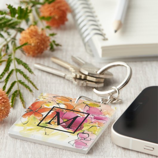 Porte-clés Monogramme | mi-juillet (Devant Droit)