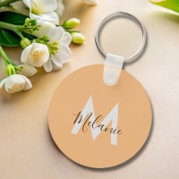 Monogramme minimaliste élégant orange moderne