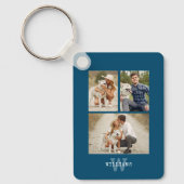 Porte-clés Monogramme moderne 4 Galerie de photos (Recto)