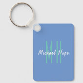 Porte-clés Monogramme moderne Initiales Professional Plain Si (Recto)