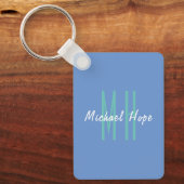 Porte-clés Monogramme moderne Initiales Professional Plain Si (Recto)