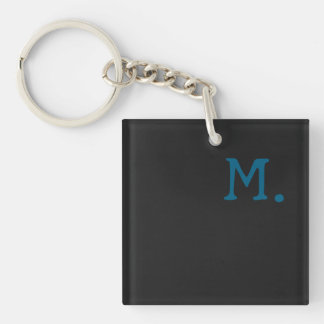 Porte-clés Monogramme moderne Remplacer initial Ajouter le vô
