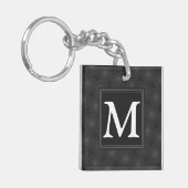 Porte-clés Monogramme motif des cercles de charbon (Devant gauche)