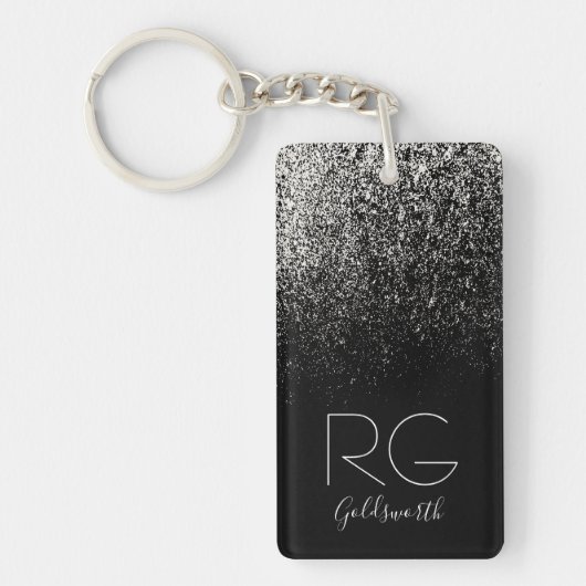 Porte-clés Monogramme noir (Devant)