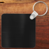 Porte-clés Monogramme noir à trois feuilles (Verso)