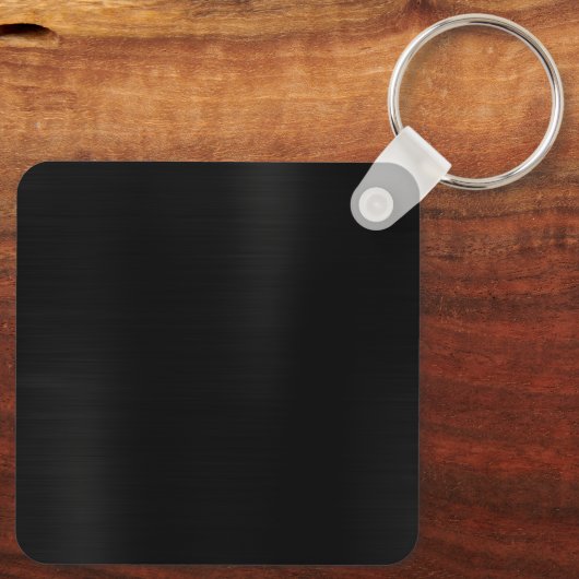 Porte-clés Monogramme noir à trois feuilles (Verso)