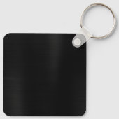 Porte-clés Monogramme noir à trois feuilles (Dos)