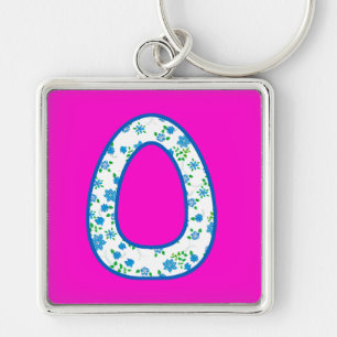 Porte-clés Monogramme O Porte - clé Personnalisé, Motif Flora