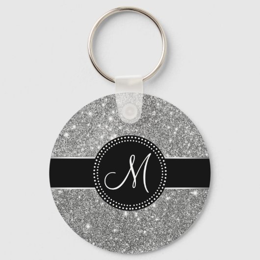Porte-clés Monogramme Parties scintillant Faux (Recto)