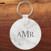 Porte-clés Monogramme Personnalisé Classique (Recto)