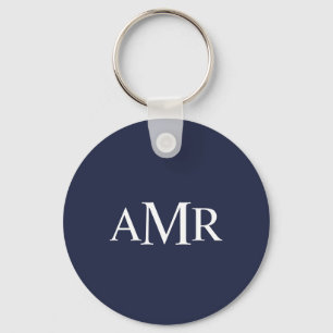 Porte-clés Monogramme Personnalisé Classique