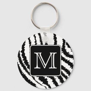 Porte-clés Monogramme personnalisé, Poster de animal de motif