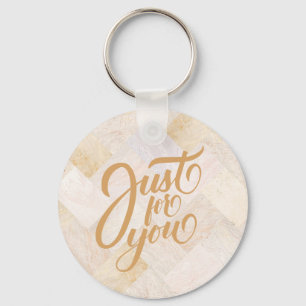 Porte-clés Monogramme personnalisé Sable Abstrait élégant mod