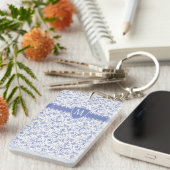 Porte-clés Monogramme personnalisé sur Motif périphérique ble (Devant droit)