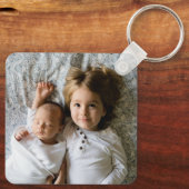 Porte-clés Monogramme Photo Grandes noires et blanches (Verso)