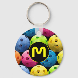 Porte-clés Monogramme Pickleball Multicolore