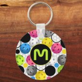 Porte-clés Monogramme Pickleballs (Recto)