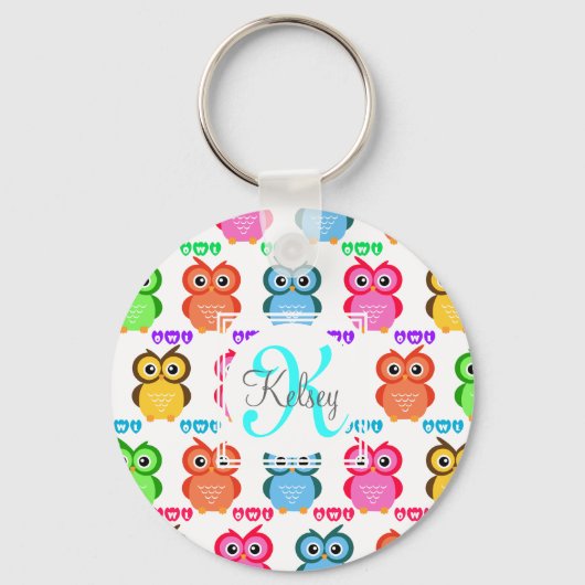 Porte-clés Monogramme propre coloré (Recto)