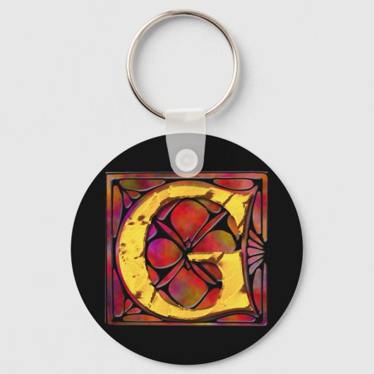 Porte-clés Monogramme : Stainglass G (Recto)