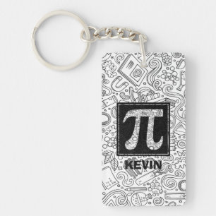 Porte-clés Monogramme sur mesure - Symbole Pi