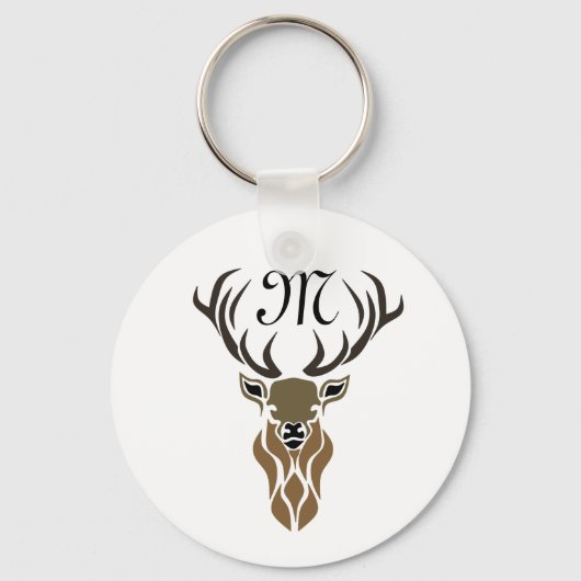 Porte-clés Monogramme tribal Red Stag (Recto)