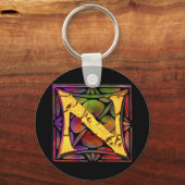 Porte-clés Monogramme : Verre inoxydable N (Recto)