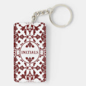 Porte-clés Monogramme vintage Damas (Dos)