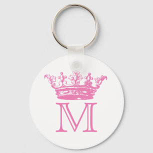 Porte-clés Monogramme vintage de couronne