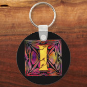 Porte-clés Monogramme : Vitre Inox (Recto)