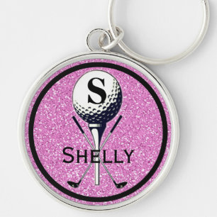 Porte-clés Monogrammed Girly Golf Porte - clé