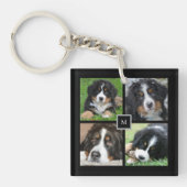 Porte-clés Monographie de collage photo de famille moderne (Devant)