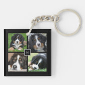 Porte-clés Monographie de collage photo de famille moderne (Dos)