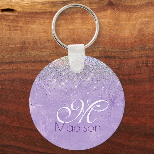 Porte-clés Monographie de la parties scintillant mignonne iri (Recto)