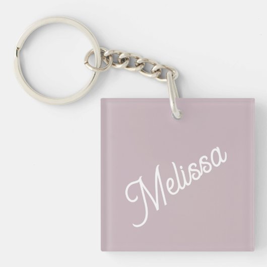 Porte-clés Monographie de script, violet (Devant)