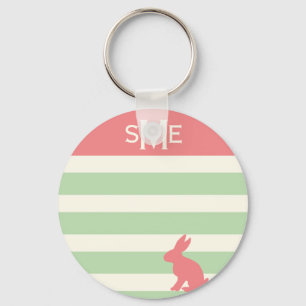 Porte-clés Monographie personnalisée en bande de lapin mou