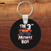 Porte-clés Monster Truck 3rd Birthday Boy Funny 3 Years Old B (Recto)