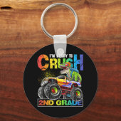 Porte-clés Monster Truck Crush 2e grade Dinosaur Boys Retour  (Recto)