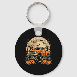 Porte-clés Monster Truck Halloween Jack-o'-lantern Moon Pumpk