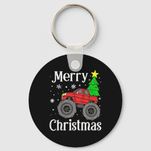 Porte-clés Monster Truck Joyeux Arbre de Noël Garçons