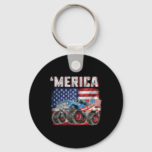 Porte-clés Monster Truck Usa Drapeau Merica Hommes garçons 4