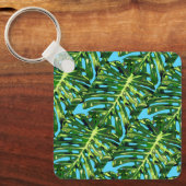 Porte-clés Monstera Feuille Porte - clé Cadeau vert (Recto)