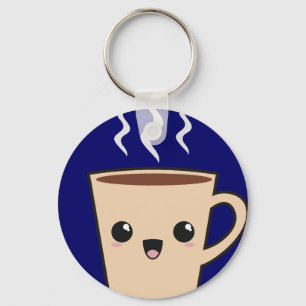 Porte-clés Monstre de café Kawaii